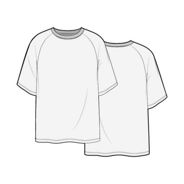 Оверсайз футболка для рисования