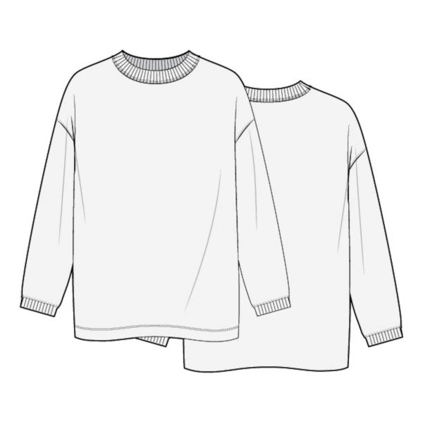 Оверсайз футболка для рисования