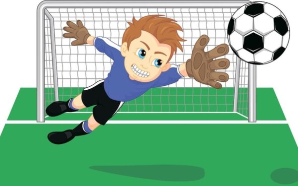 Вратарь иллюстрация