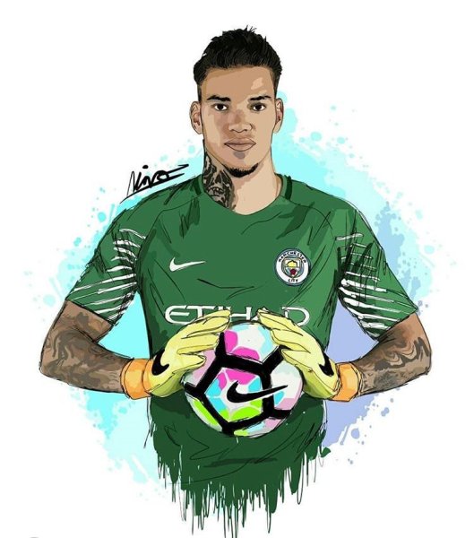 Вратарь рисунок