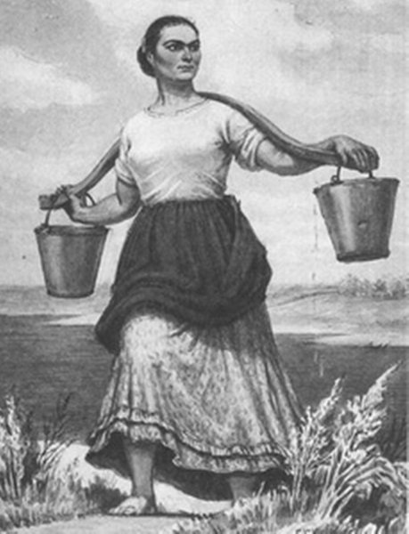 Тихий Дон Аксинья с коромыслом