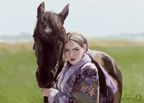 Донская казачка картинки живопись