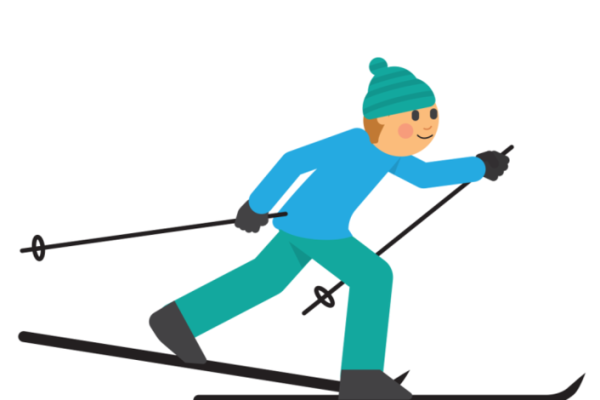 Лыжник без фона