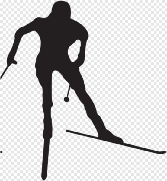 Лыжи силуэт