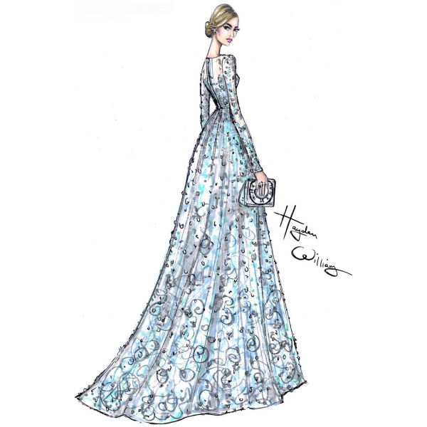 Эскизы вечерних платьев