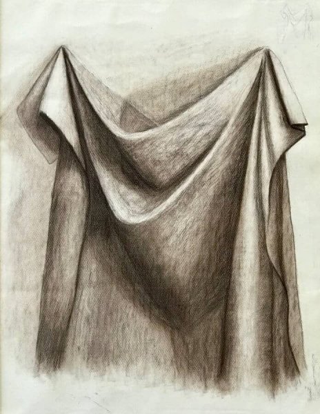 Этапы рисования драпировки