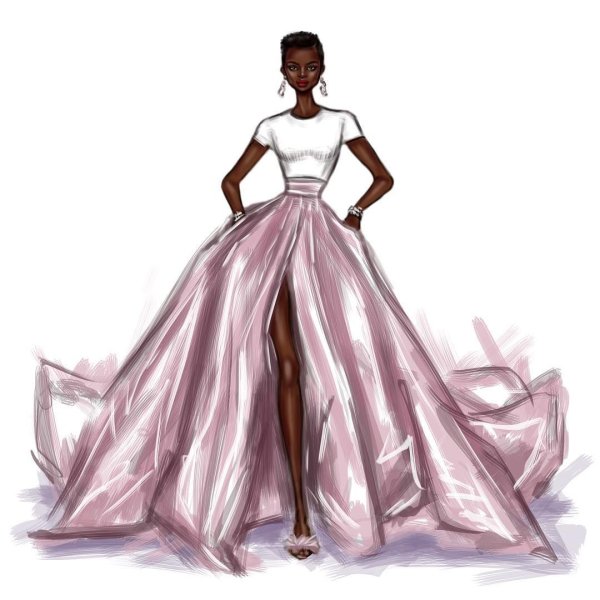 Красивые платья для рисования