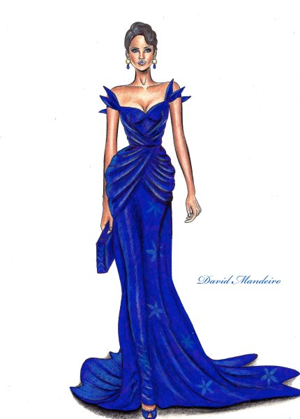 Нарисовать платье