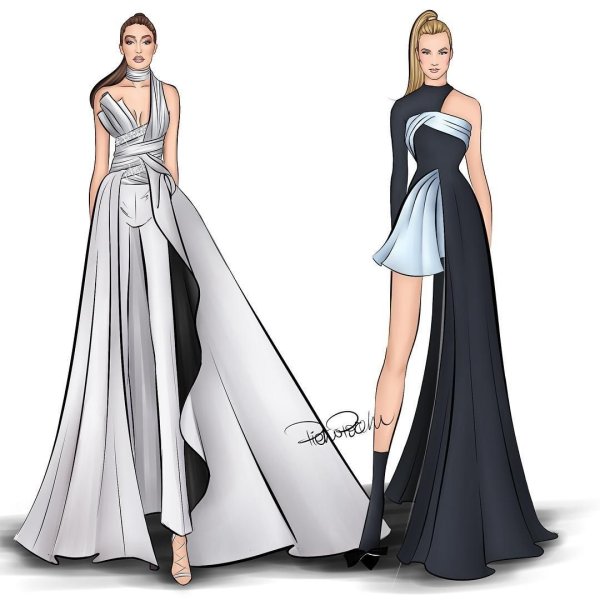 Вера Вонг эскизы