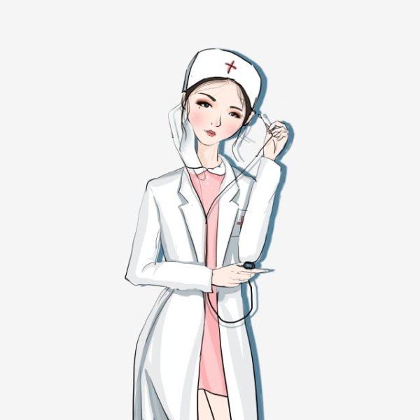 Мультяшный доктор женщина