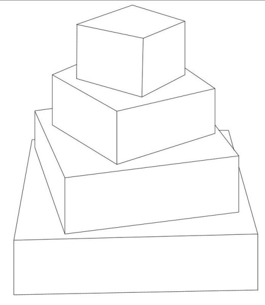 Торт квадратный эскиз