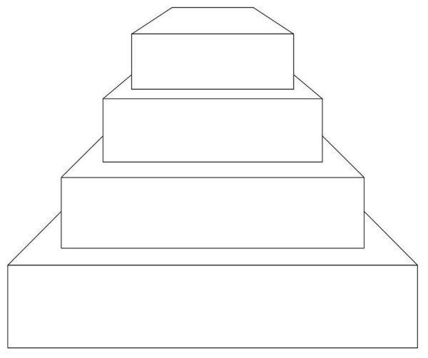 Макет торта для рисования