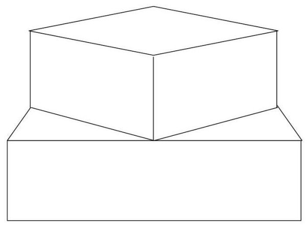 Торт квадратный эскиз