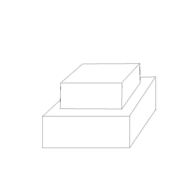 Торт квадратный эскиз