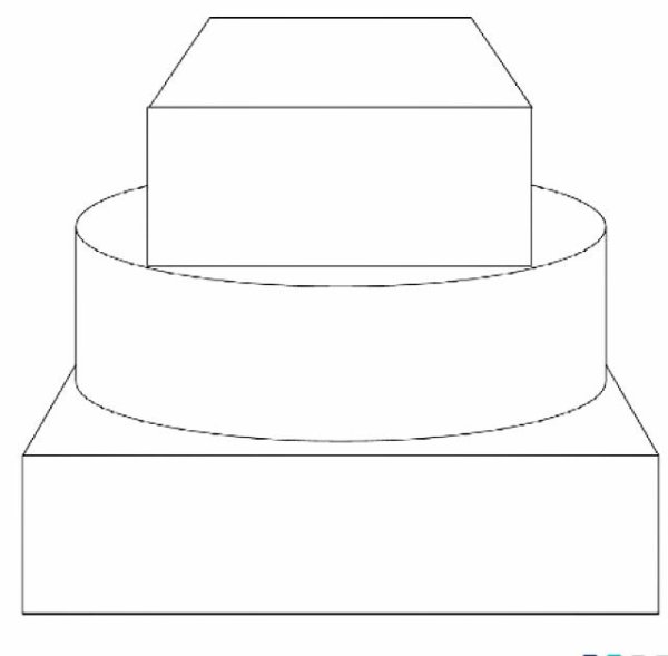 Маленький квадратный тортик