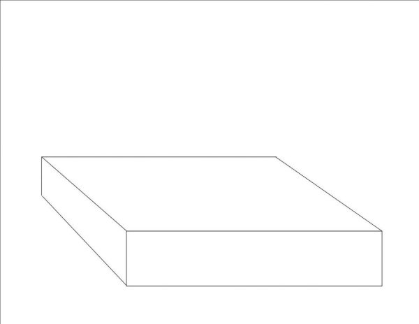 Рисование квадратного торта