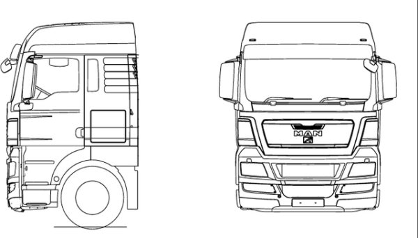 Габариты ман ТГХ