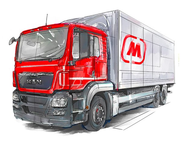 Ман магнит сбоку