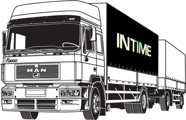 Раскраска грузовик Volvo fh12