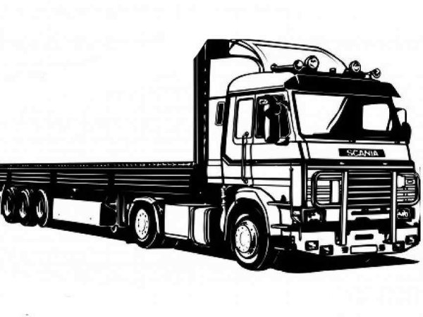 Грузовик Скания вектор