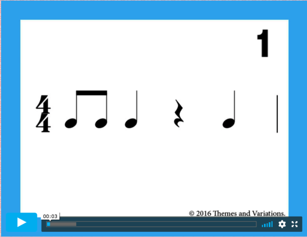 Ритм марша в нотах