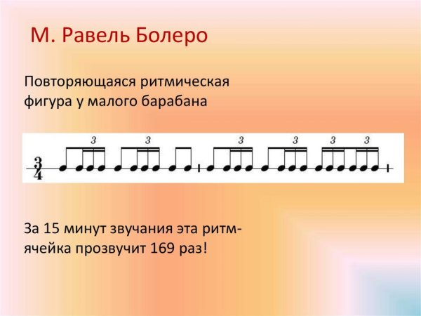 Болеро ритмический рисунок