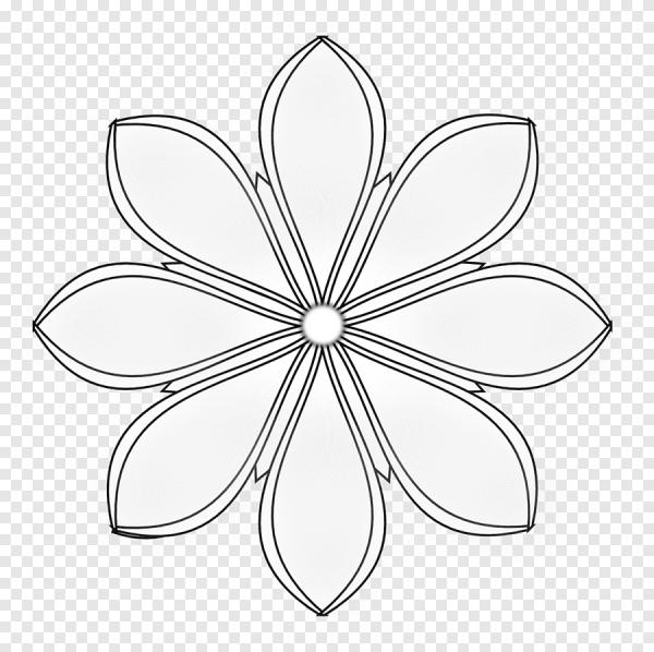 Лепесток цветка для вырезания