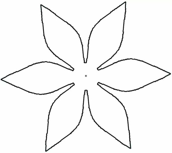 Цветы трафарет для вырезания