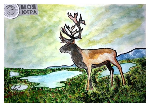 Природа севера рисунок