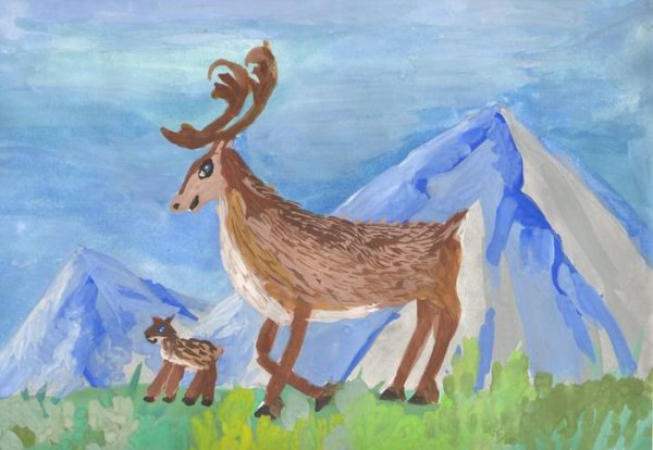 Тундра рисунок