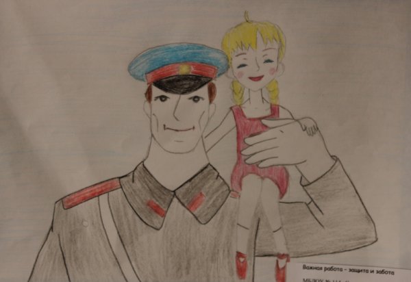 Участковый глазами детей рисунки