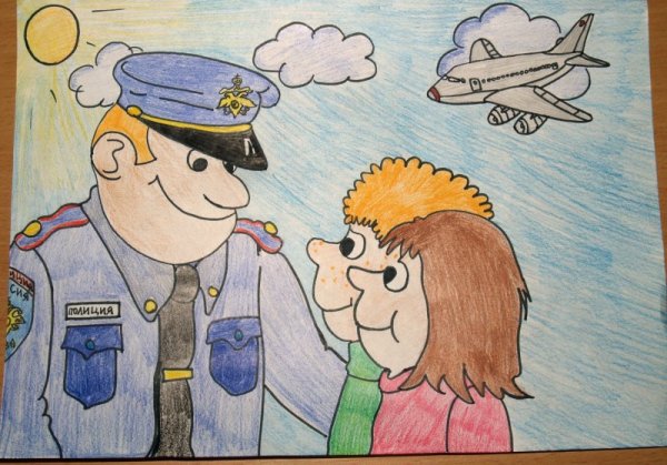 Рисунок на тему наш Участковый