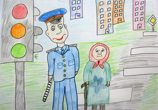 Полицейский рисунок