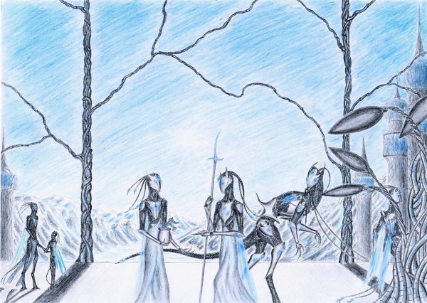 Фантастический рисунок 6 класс карандашом