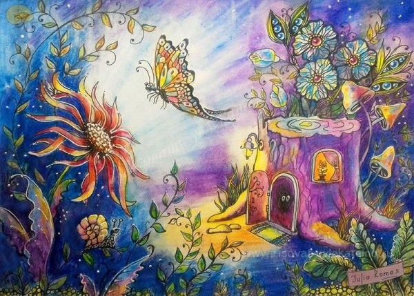 Сказочный мир красками