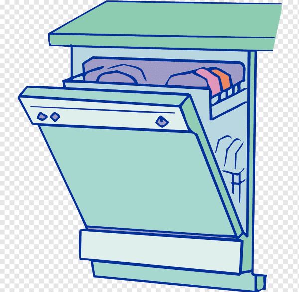 Посудомоечная машина вектор