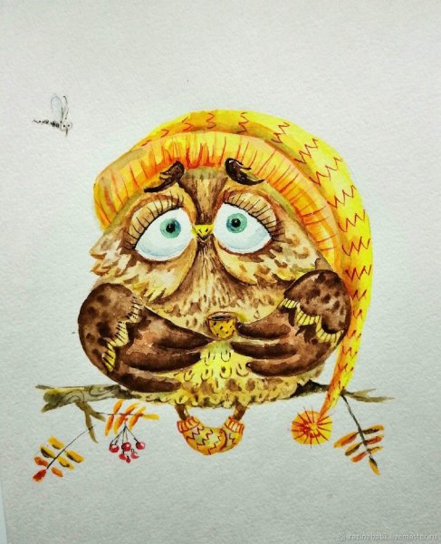 Сова иллюстрация