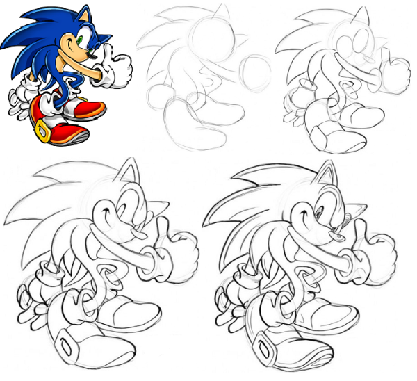 Соник Соник рисования