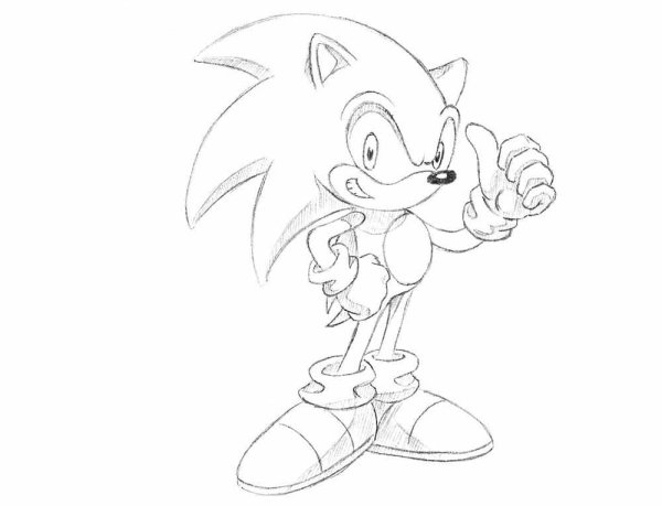 Соник бум для срисовки