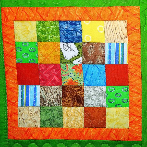 Рисование лоскутное одеяло