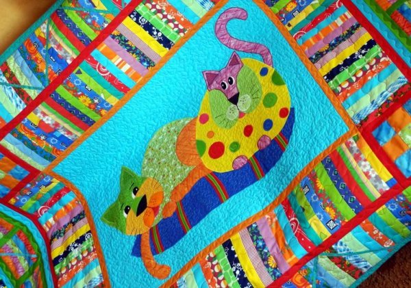 Детские коврики из лоскутков