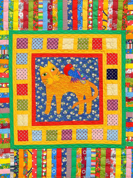 Лоскутный коврик для детей