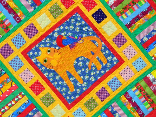 Лепка лоскутное одеяло