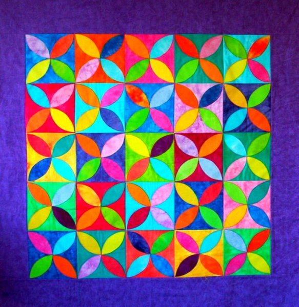 Пэчворк из геометрических фигур