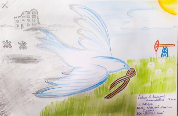 Рисунок на тему Виват России 3