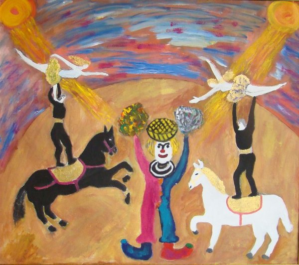 Изобразительное искусство художник в цирке