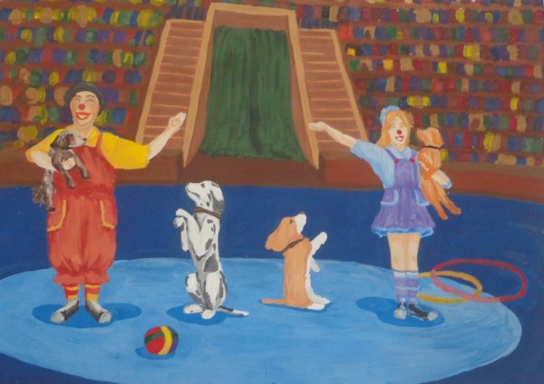 Цирк рисунки художников