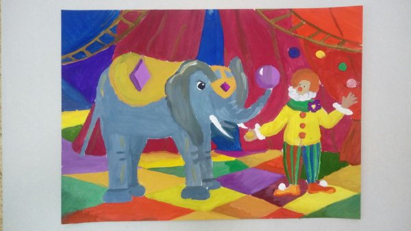 Изо художник в цирке 3 класс школа России