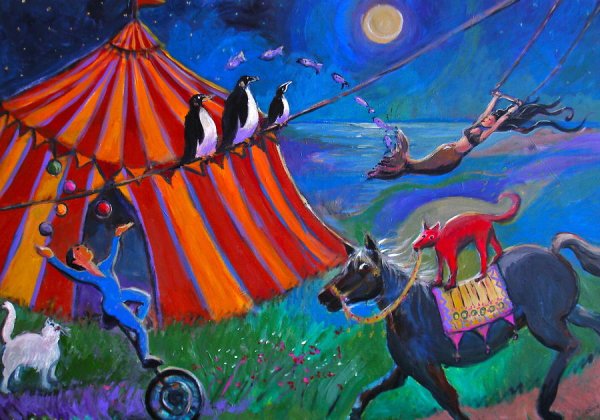 Изо художник в цирке