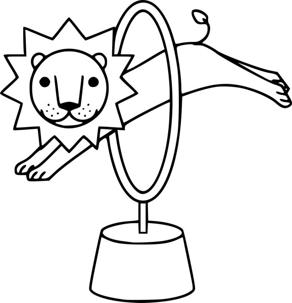 Цирковое представление иллюстрации